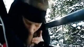 Blowjob on Ski Lift [GIF]