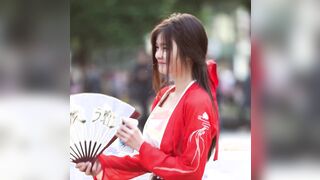 Gorgeous chinese girl in traditional dress GIF by (@ianxxx)