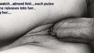 His body ejecting that seed into your woman. Her body enjoying every pulse. Welcoming his cum into her.