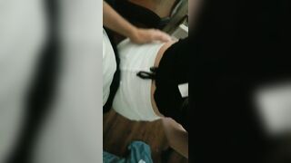 Here's a video of my girl grinding her ass on me ????