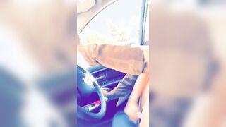 Masturbating in the car near a store ????