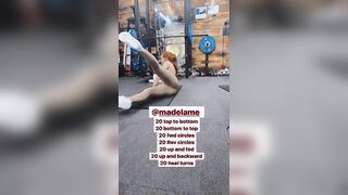 More of Madelaine Petsch working out