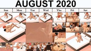 Not sure which pose to choose? Keep a calendar of poses for August