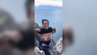 She thinks the earth is flat, but her chest isn’t...