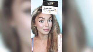 Instagram model admits she's ''a bit of a size queen''