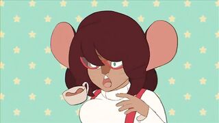 [F Human -> Mouse Anthro, Breast Expansion] [animation] Try mice tea by Osato-kun