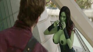 Gamora's Huge Green Tits