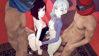 Ruby And Weiss Getting Fucked (Boombadaboom) [RWBY]