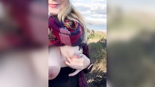 What are your thoughts on warm milky boobs on chilly winter hikes? ????????