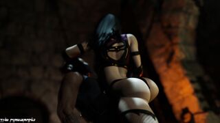 Mileena Riding Kabal [Mortal Kombat](The Firebrand)