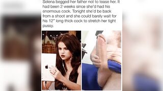 Selena can barely wait for her dad