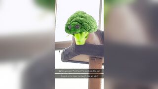 r/ContagiousLaughter pointed me this way. I turned Sashi into broccoli and couldn’t control myself.