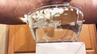 [proof] cum with cock and balls submerged in ice water