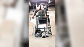 1st time vid. A few naked pull ups :)