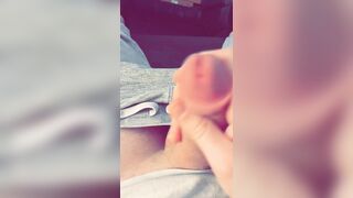 Stroking my soft cock for you