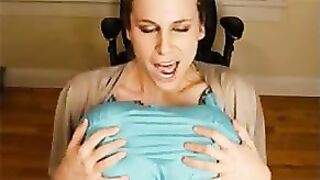 Cum grows her boobs bigger