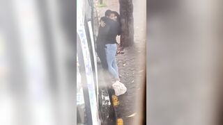 Desi horny couple in lockdown groping in public[video Link????]